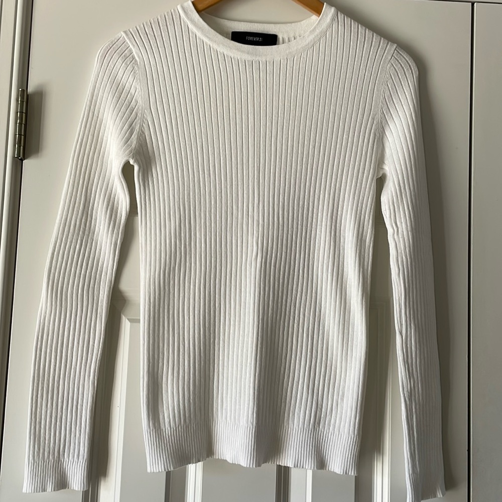 Forever 21 White Sweater NWOT
